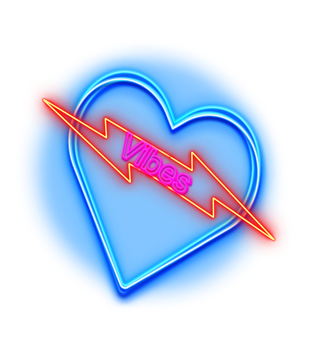 Plink neon illustration
